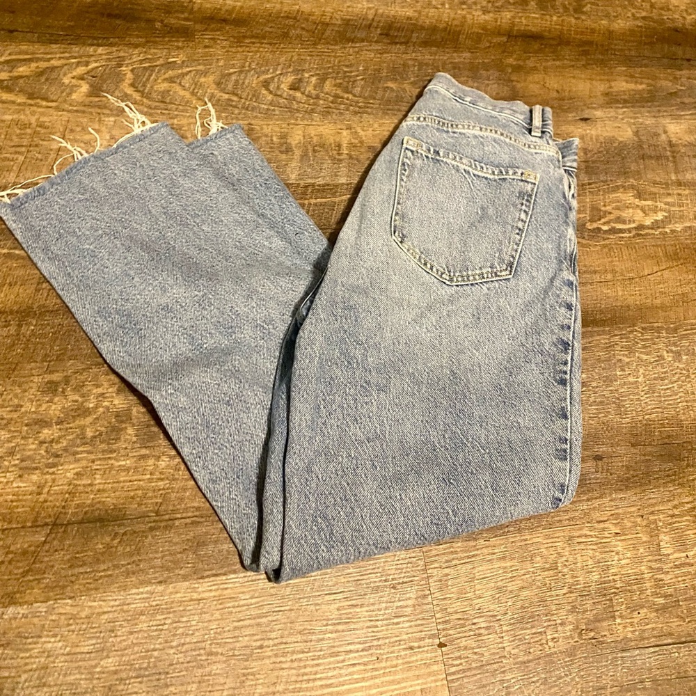 Pacsun Jeans Womens 27 Blue Denim High Rise Distressed Casual Comfort 26x26